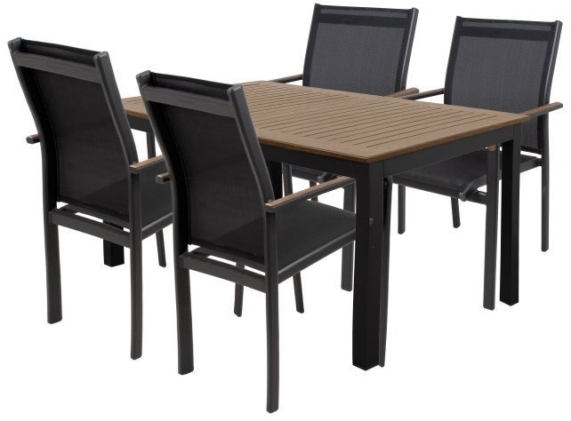DOPPLER Sedací souprava EXPERTWOOD Plus, 4+1, hliníková