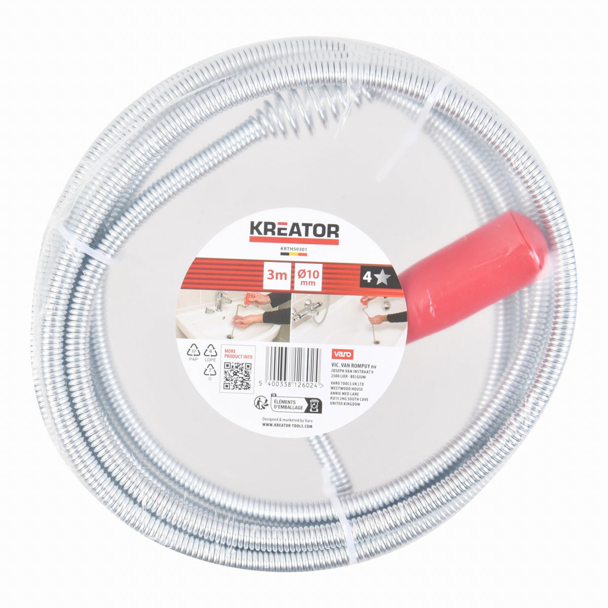 KREATOR Pero protahovací na odpady 3m KRTH50301