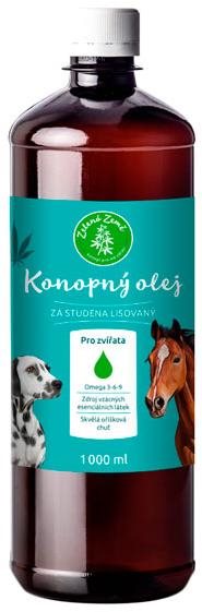 Zelená země Konopný olej 1l