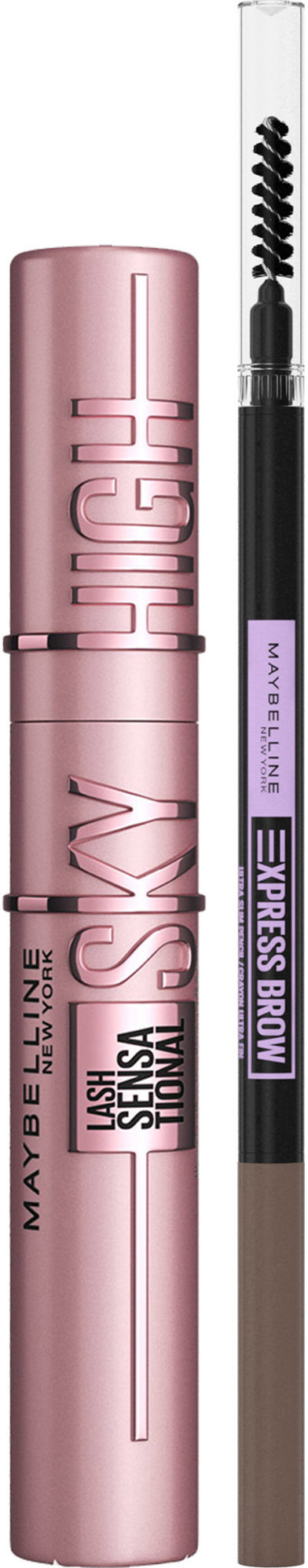 MAYBELLINE NEW YORK Lash Sensational Sky High Mascara 7,2 ml + Brow Ultra Slim Ash Brown 9 g