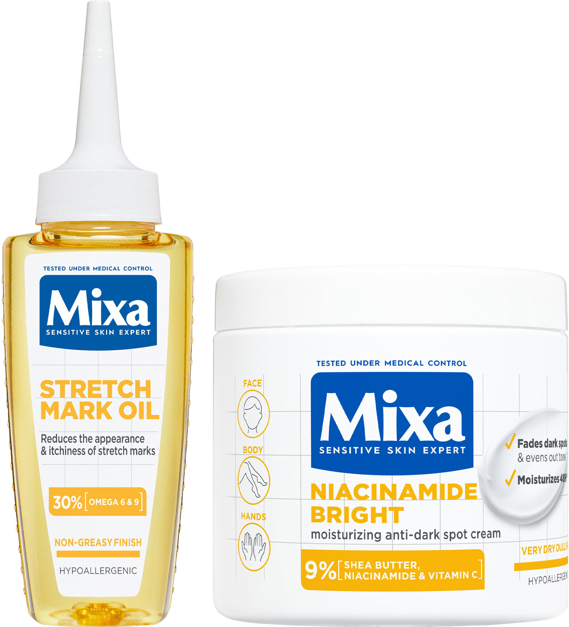 MIXA Olej a krém Set 500 ml