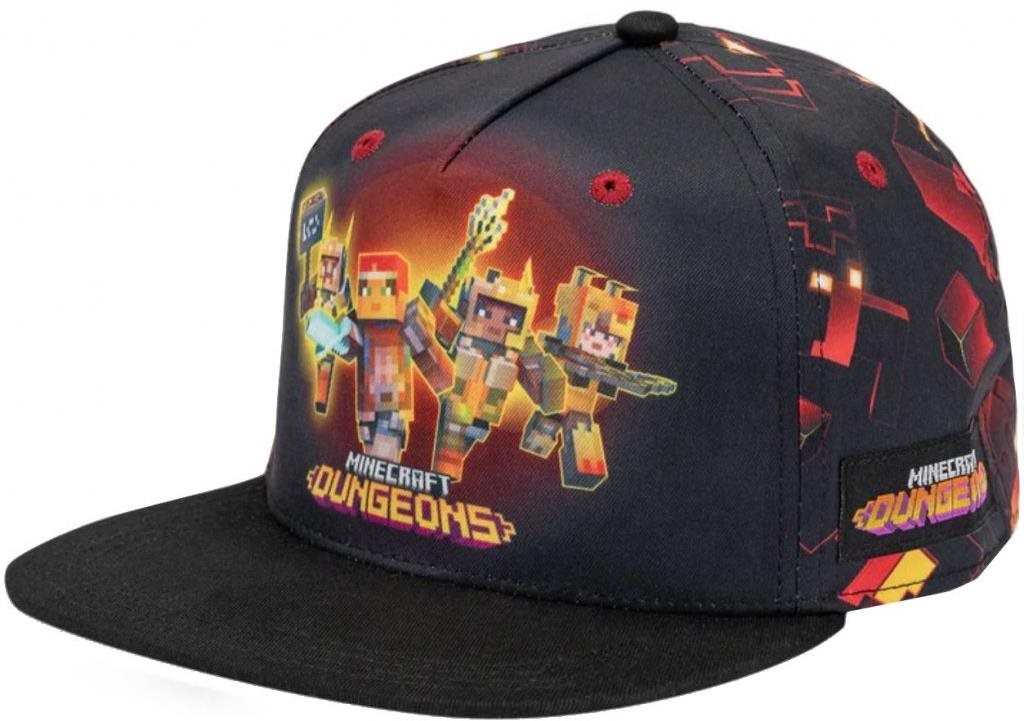Minecraft: Dungeons - dětská snapback kšiltovka