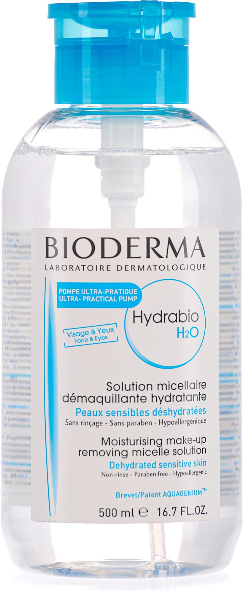 BIODERMA Hydrabio H2O s reverzní pumpu 500 ml