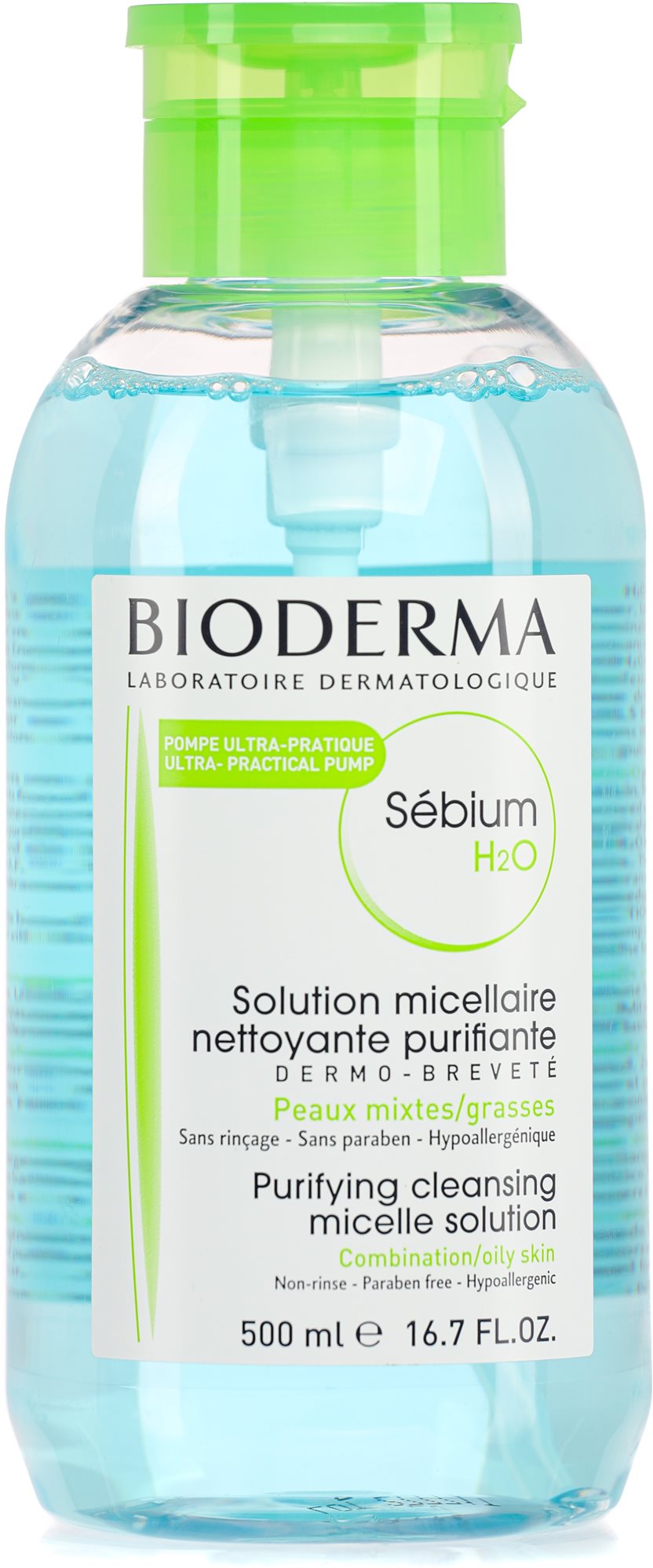 BIODERMA Sébium H2O s reverzní pumpou 500 ml
