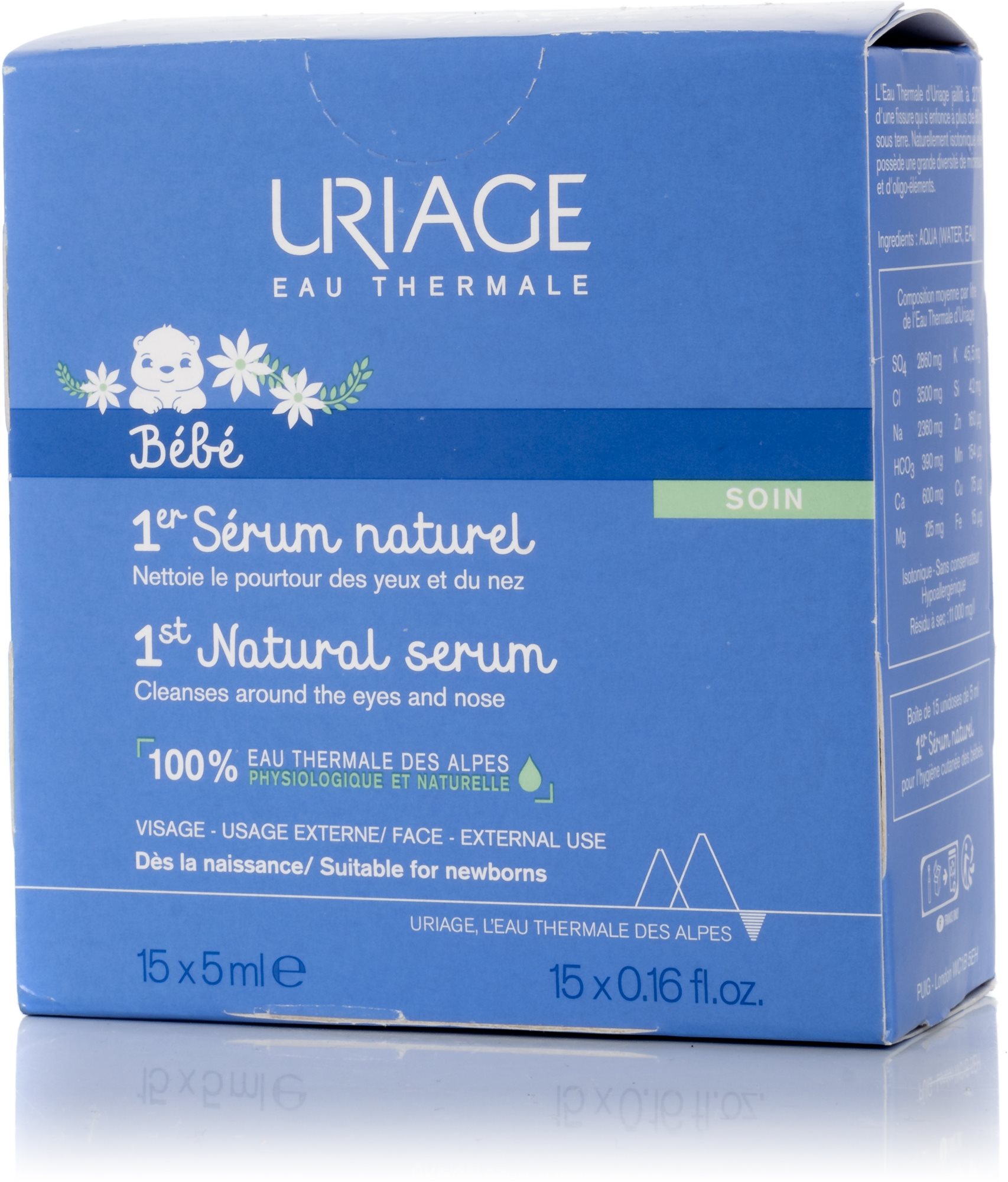 URIAGE Bébé 1st Natural Serum 15 × 5 ml