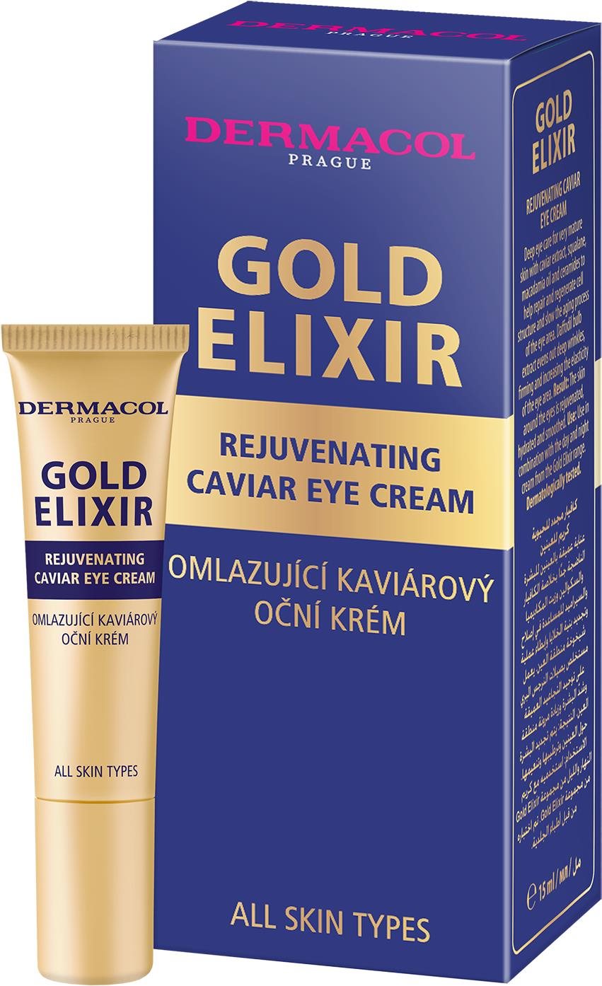 DERMACOL Gold Elixir omlazující kaviárový oční krém 15 ml