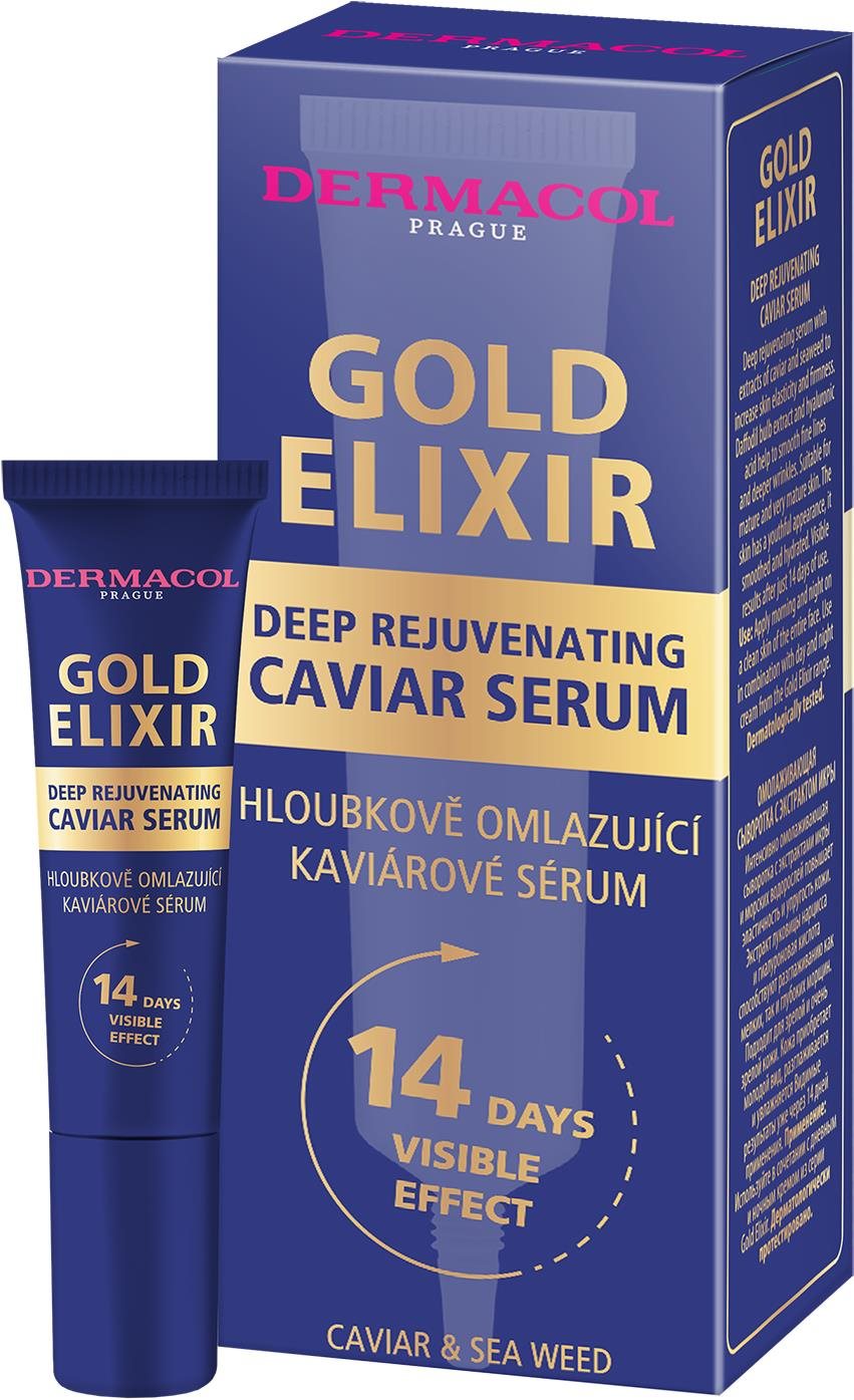 DERMACOL Gold Elixir omlazující kaviárové sérum 12 ml