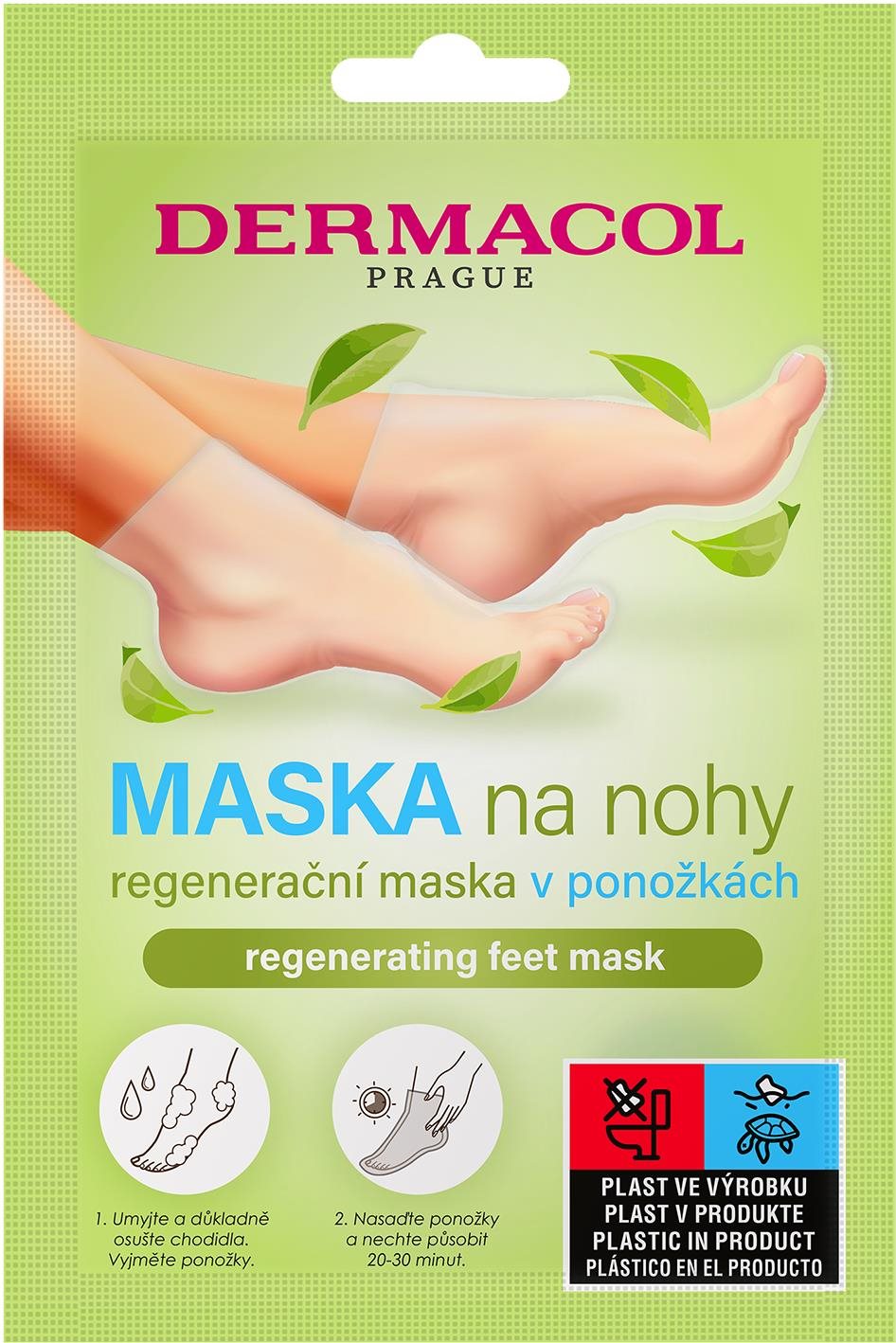 DERMACOL Regenerační maska na nohy v ponožkách 2×15 ml