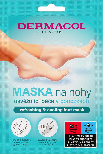 DERMACOL Osvěžující maska na nohy v ponožkách 2x15 ml
