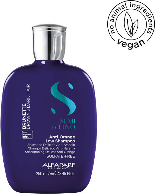 ALFAPARF MILANO Semi Di Lino Brunette Anti-Orange Low Shampoo 250 ml
