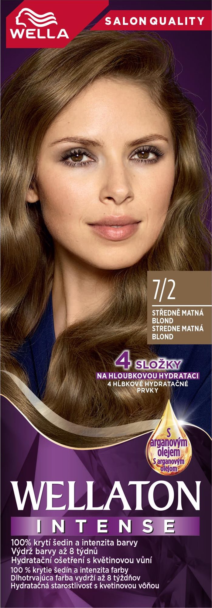 WELLA Wellaton 7/2 Středně matná blond 110 ml