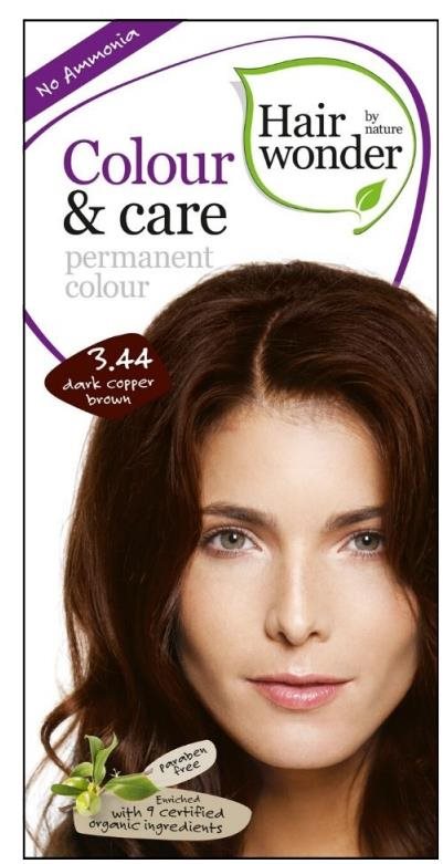 HAIRWONDER Dlouhotrvající barva tmavě měděná hnědá 3.44 100 ml