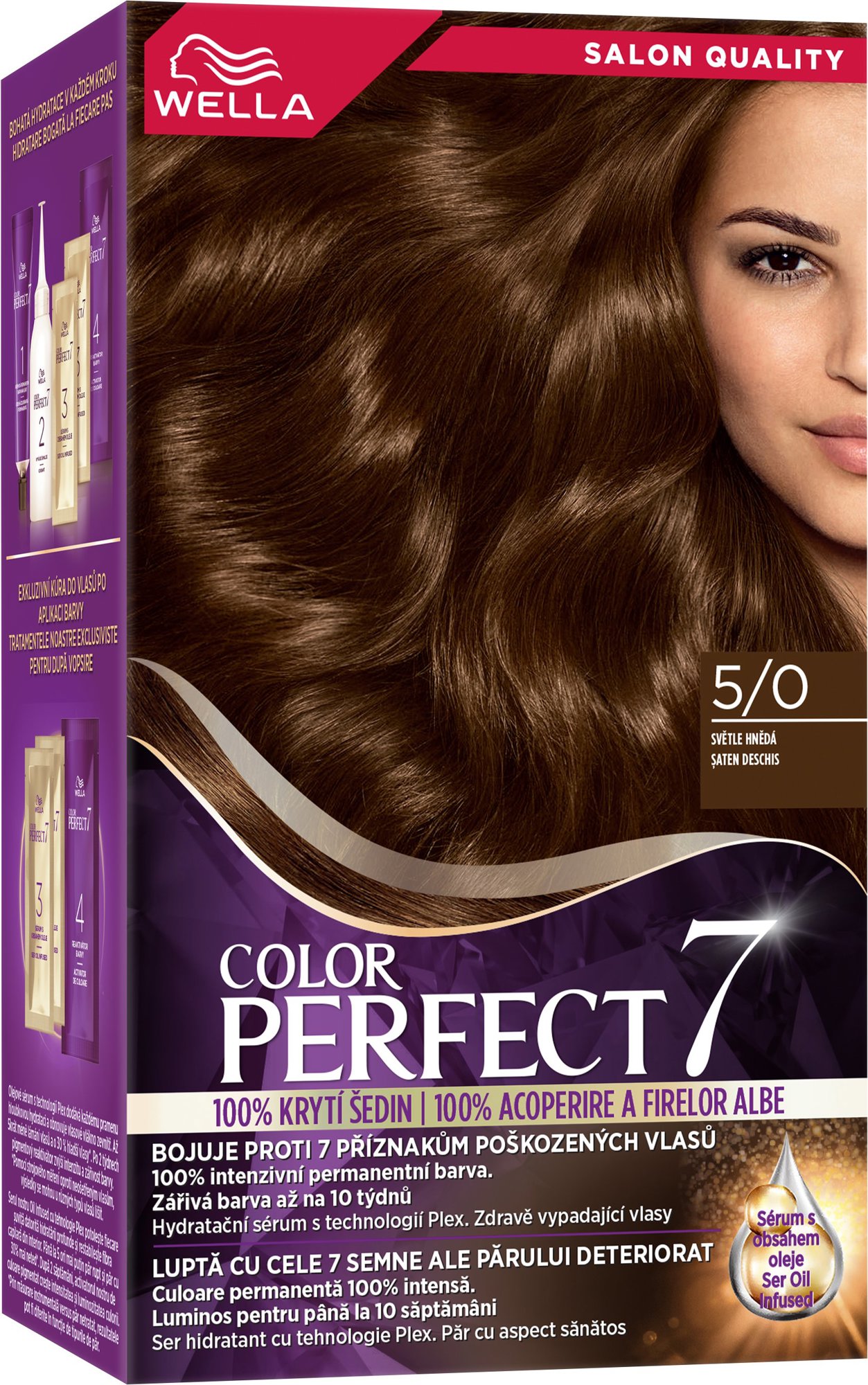 WELLA Color Perfect 5/0 Světle hnědá 135 ml