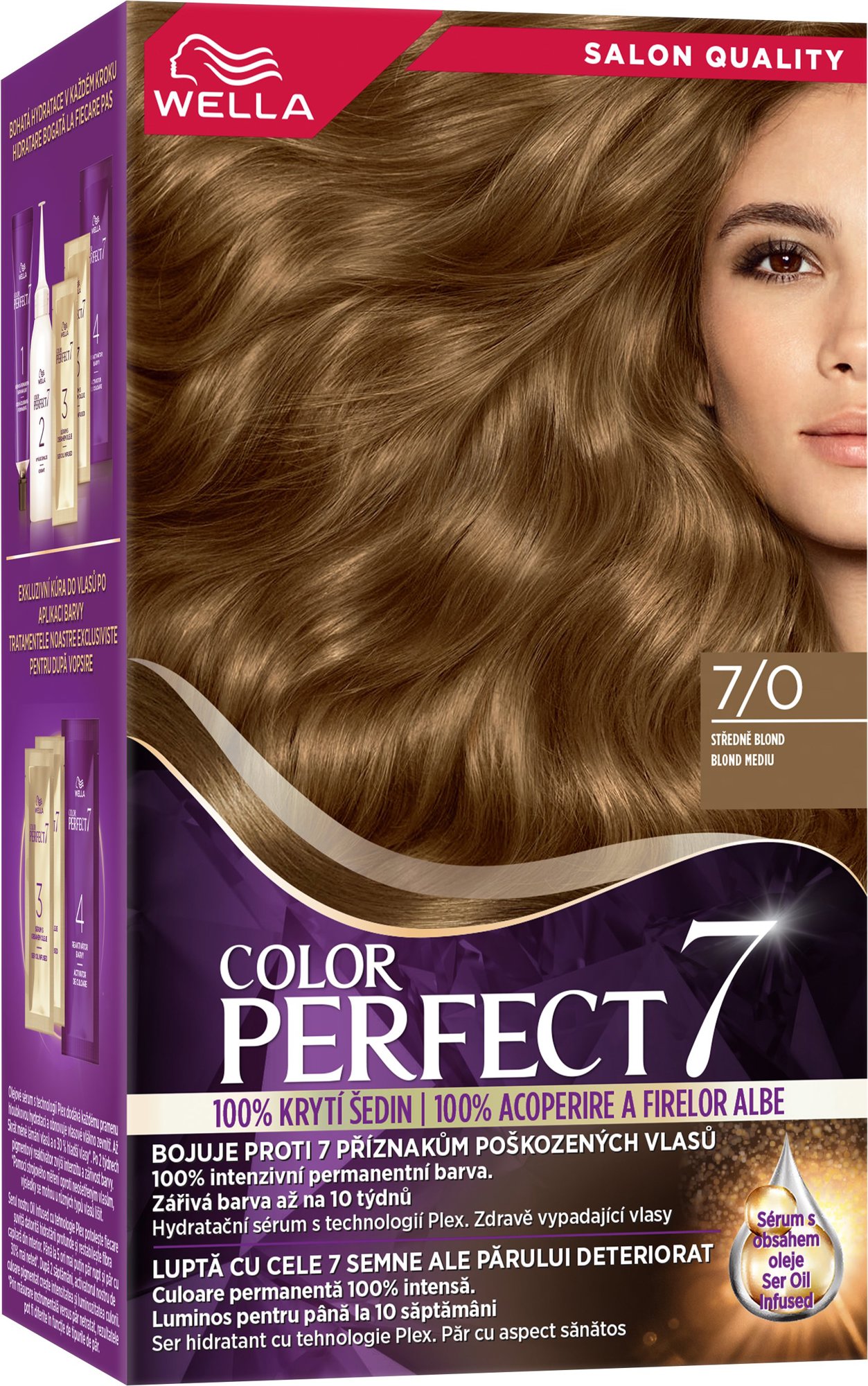 WELLA Color Perfect 7/0 Středně blond 135 ml