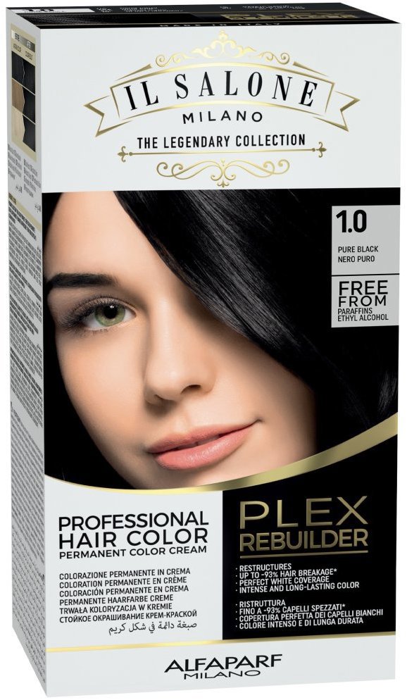 ALFAPARF MILANO Plex Rebuilder Hair Color Kit 1.0 Černá