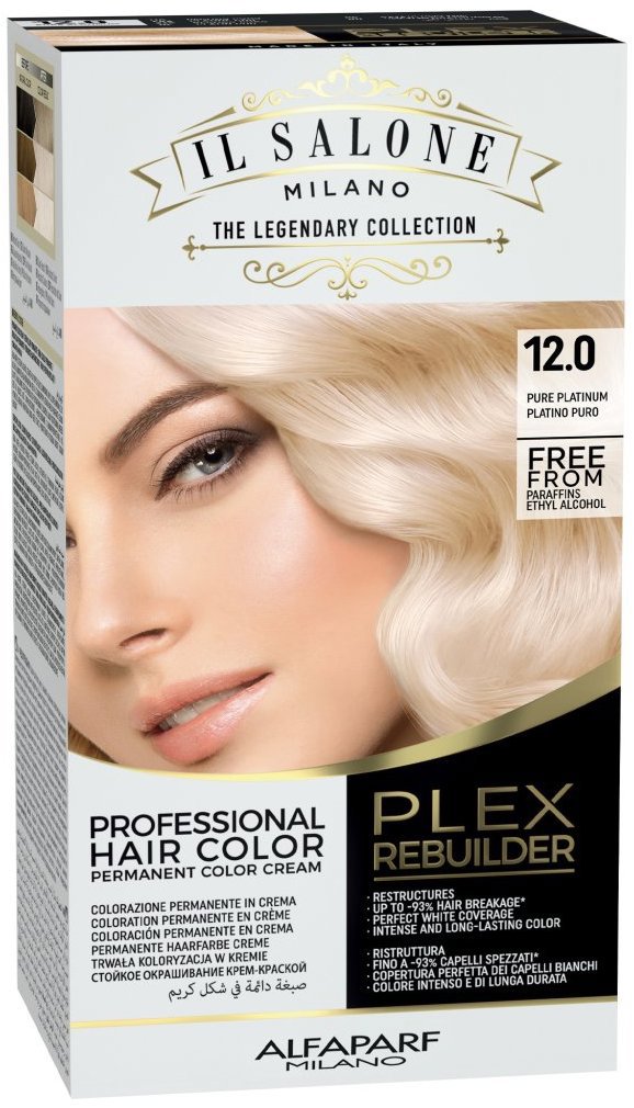 ALFAPARF MILANO Plex Rebuilder Hair Color Kit 12.0 Čistá platina