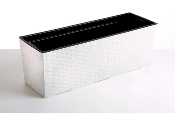 LAMELA Truhlík BEGONIA RATAN, 19 x 56 cm, výška 19.5 cm, krémový