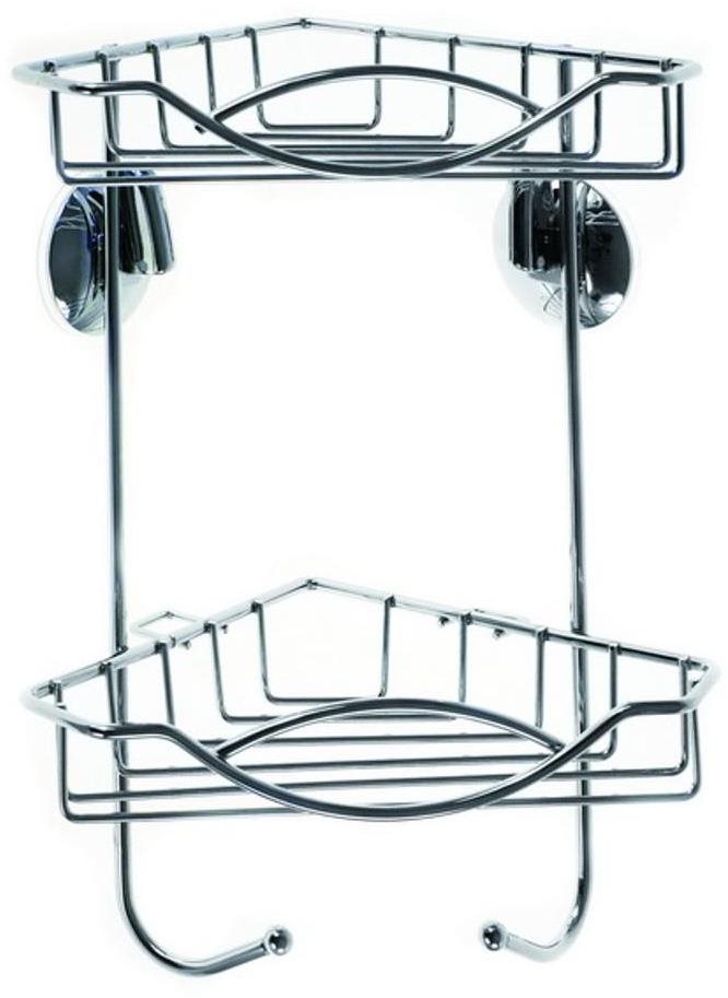 DuraHome Drátěná polička 2 patra 185 × 185 × 31 mm