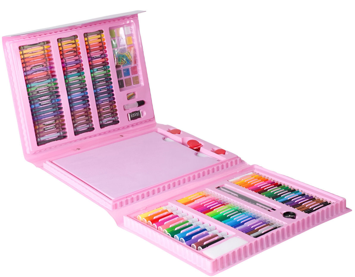 LIVEFY Kit sada na malování pro děti 208 ks, růžové