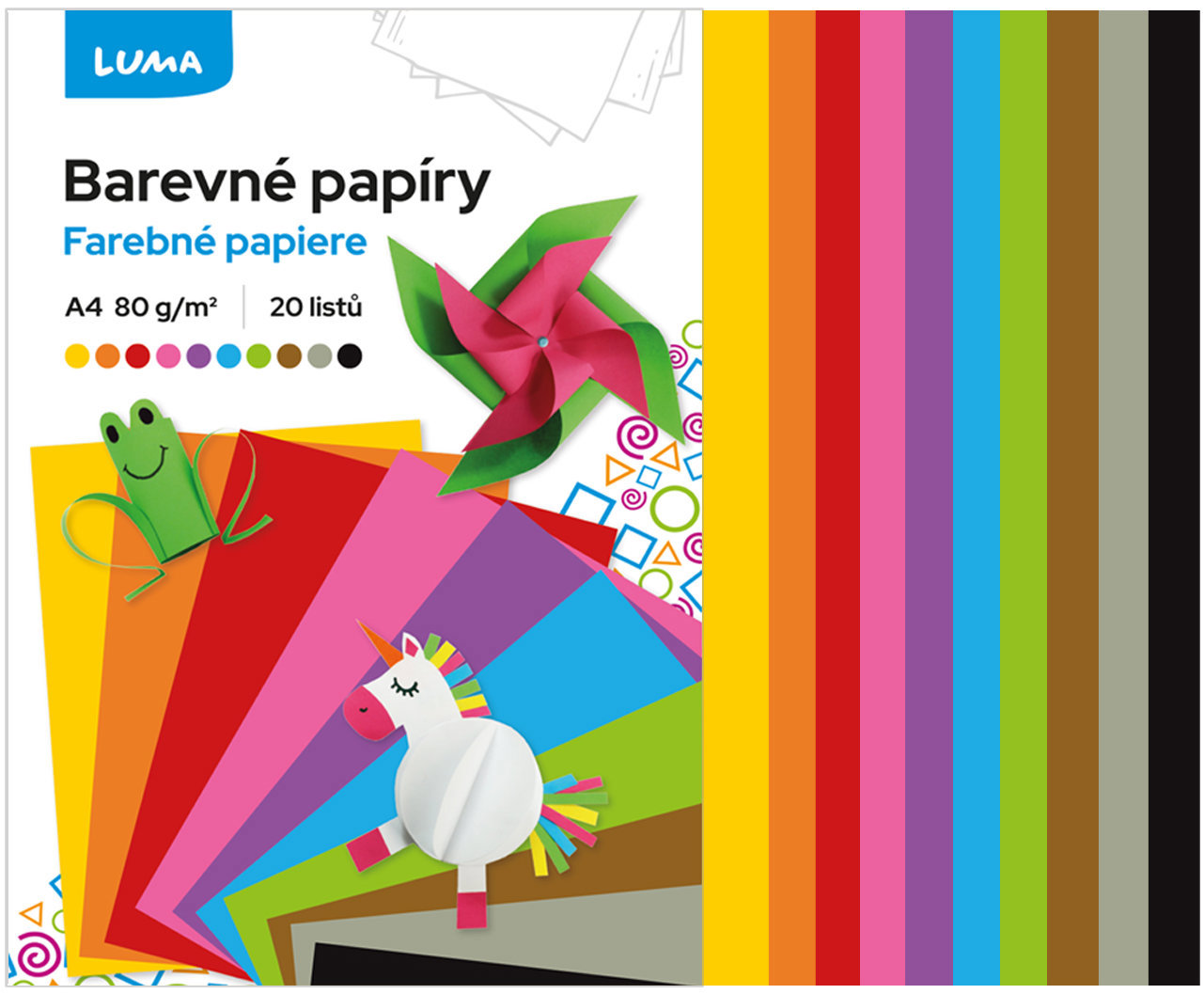 LUMA A4 80 g/m2, 20 listů, 2 x 10 barev