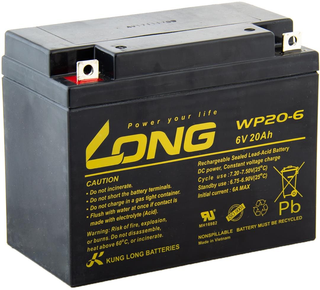 LONG baterie 6V 20Ah F3 (WP20-6)