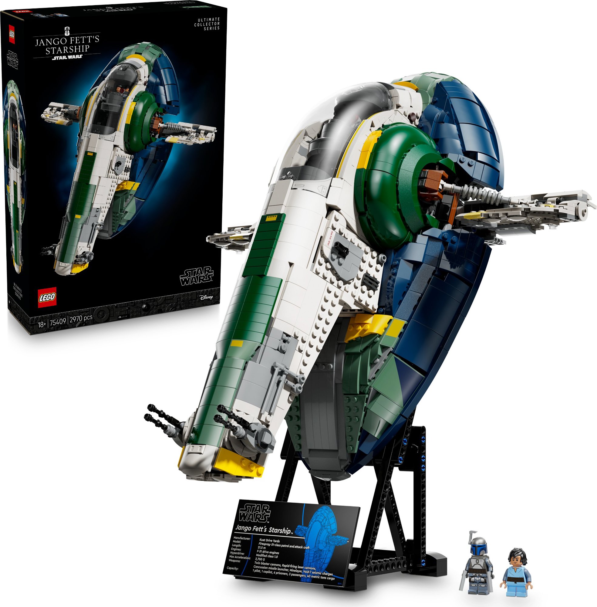 LEGO® Star Wars™ 75409 Jango Fett a jeho vesmírná loď třídy Firespray