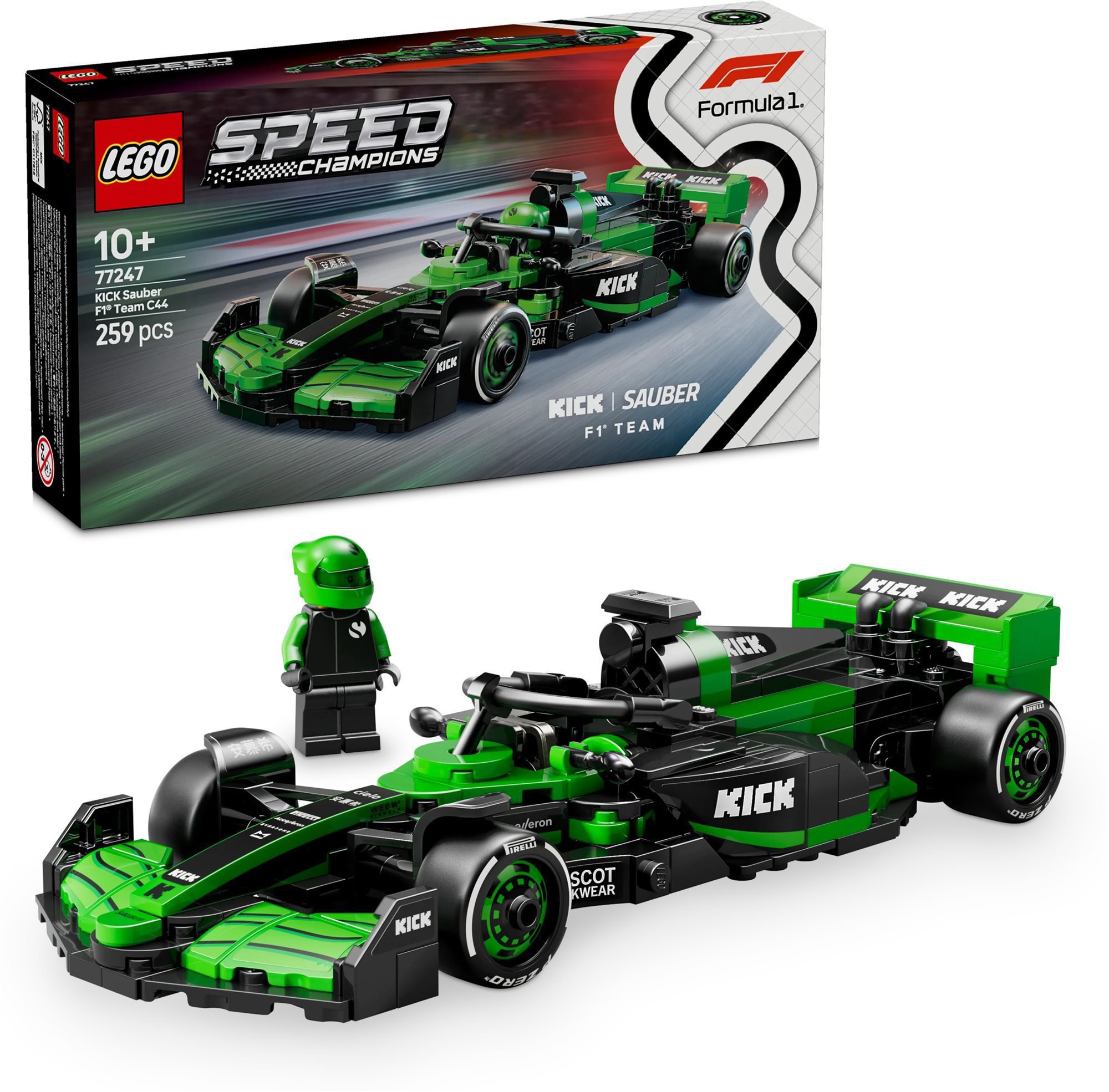 LEGO® Speed Champions 77247 Závodní auto KICK Sauber F1® Team C44
