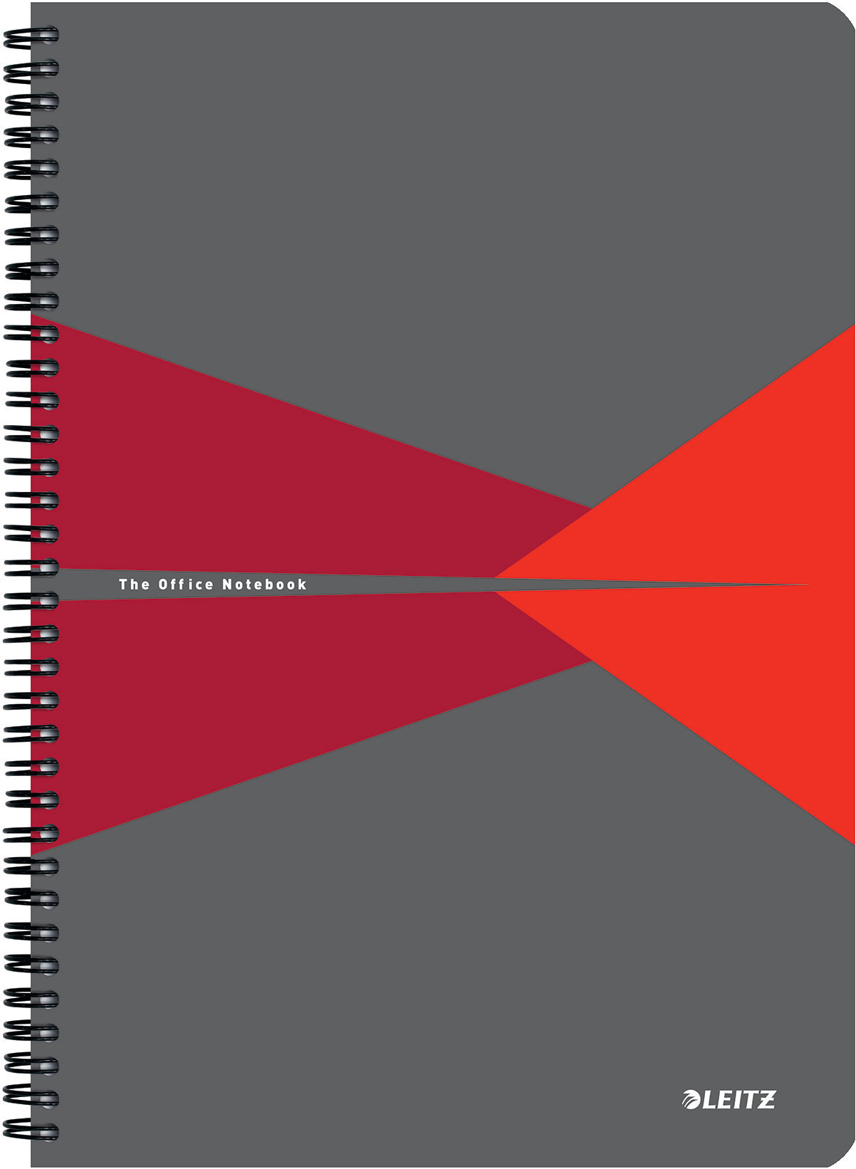 LEITZ Office A4, plastové desky, linkovaný, červený