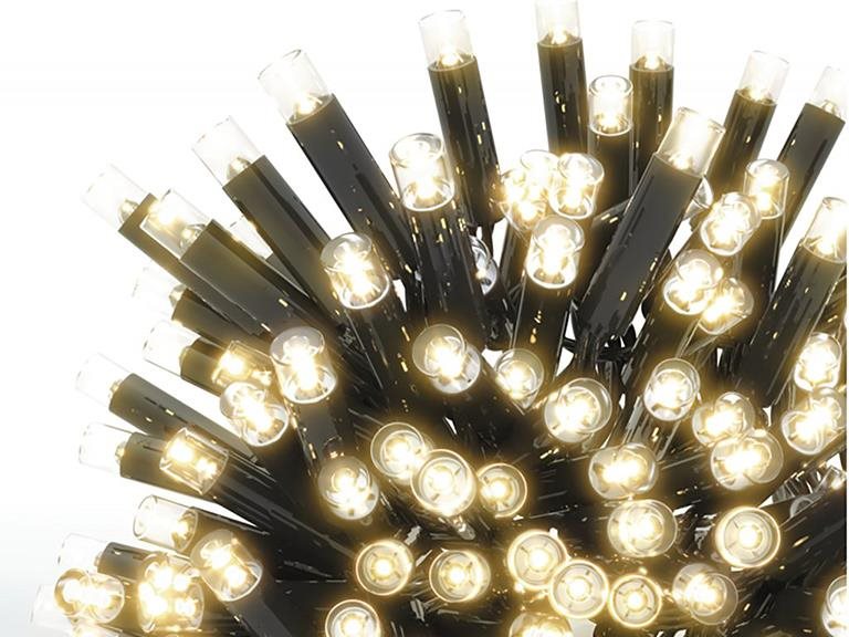 Vánoční světelný řetěz TEPLÁ BÍLÁ 5 m - PROFI - spojovací