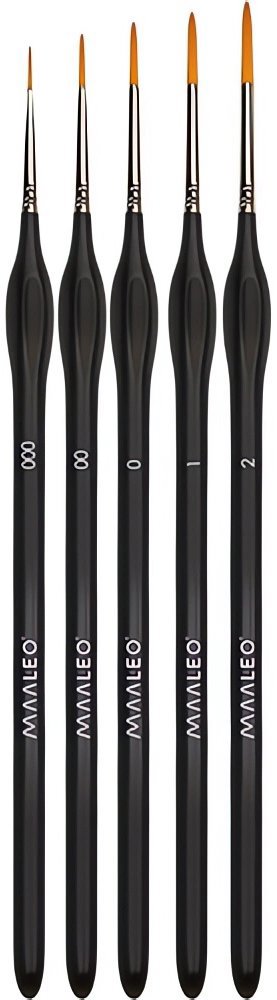 Maaleo přesné malířské štětce - sada 5 ks