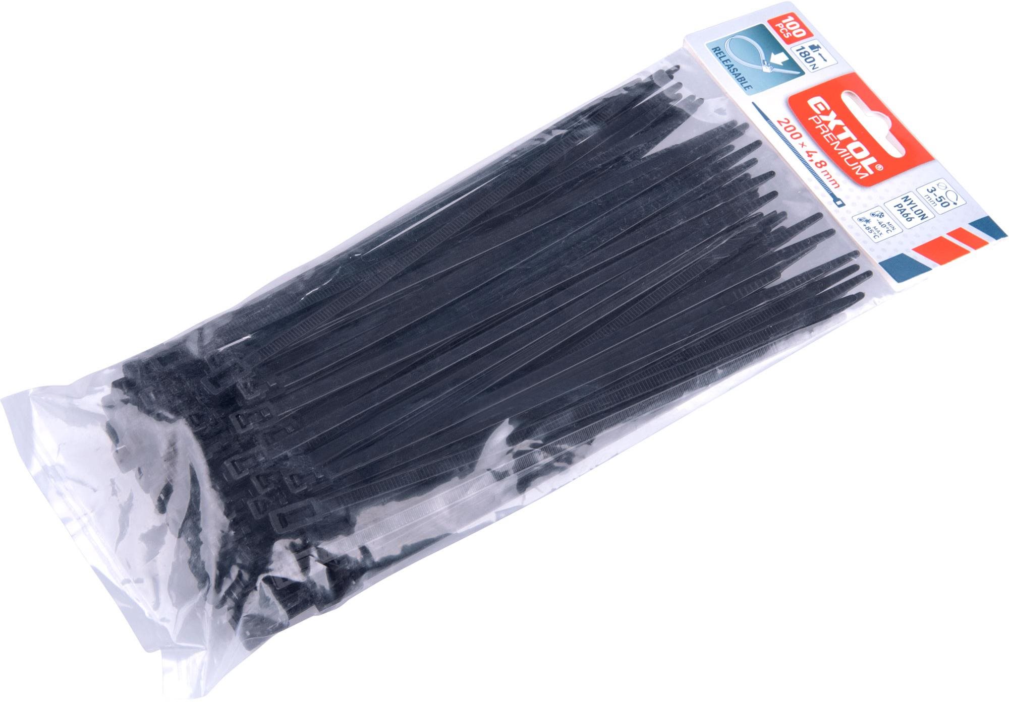 EXTOL PREMIUM pásky stahovací, rozpojitelné, 8856254