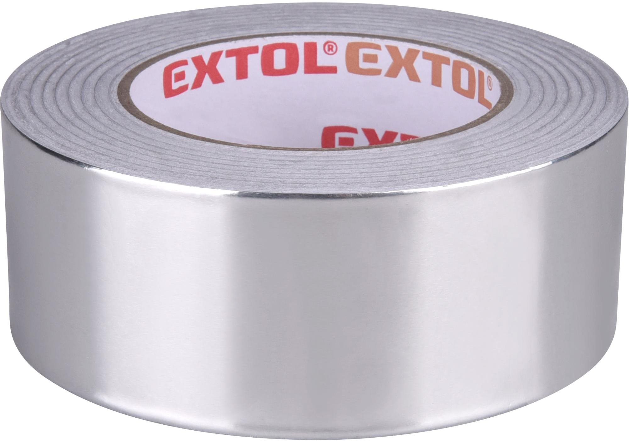 EXTOL PREMIUM páska lepící ALU, hliníková, 50mm x 50m tl. 0,03mm, akryl. lepidlo, 8856332