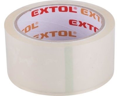 EXTOL PREMIUM páska lepicí tichá, transparentní, 48mm x 40m tl.0,046mm, PP/akryl lepidlo, 8856322