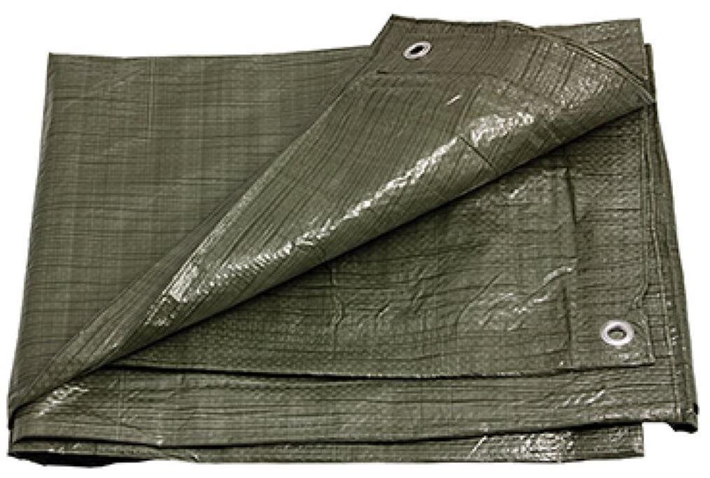 M.A.T. GROUP zelená plachta s oky 5 × 6 m, 100 g/m2