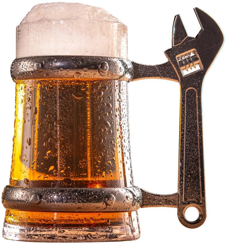 Manboxeo Pivní půllitr s klíčem 520 ml