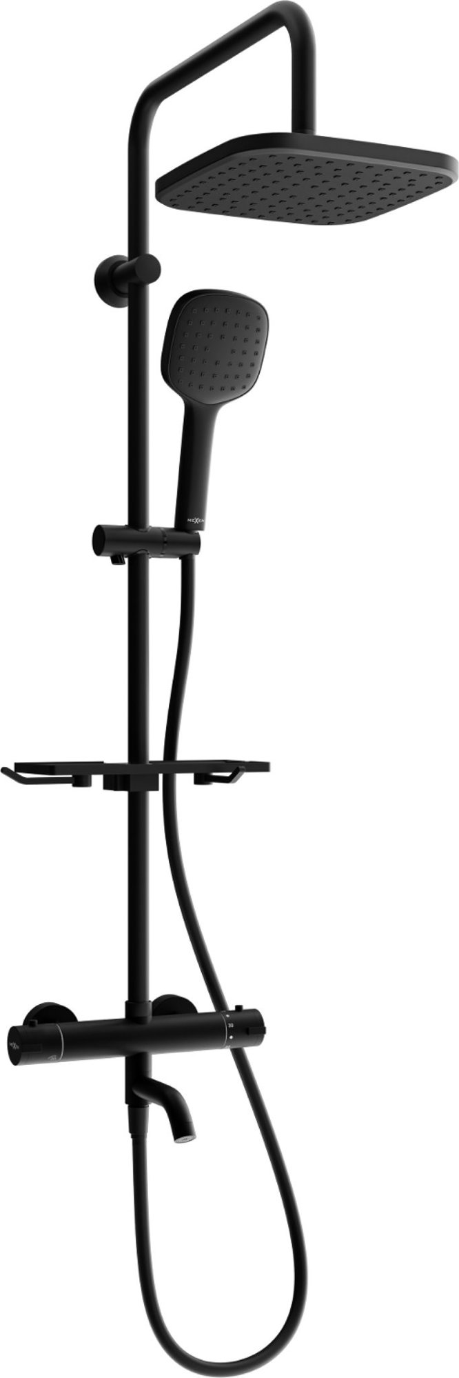 MEXEN KT33 vanový sloup s termostatickou baterií, černý (779003393-70)