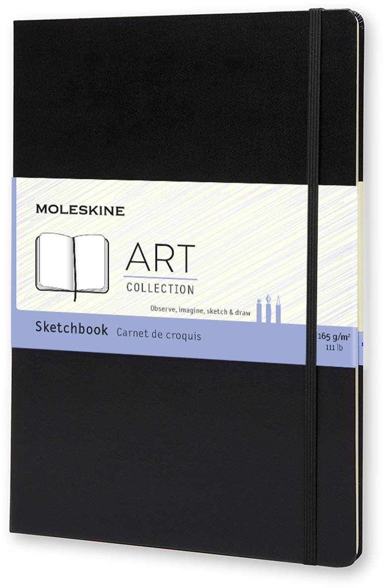 MOLESKINE Sketchbook A4, tvrdé desky, černý