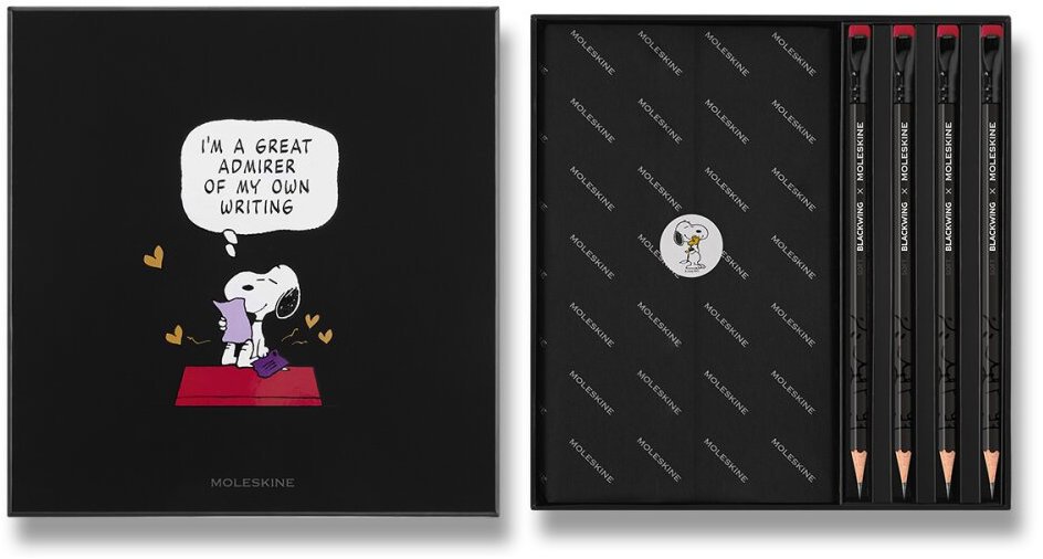 MOLESKINE Peanuts L s grafitovými tužkami