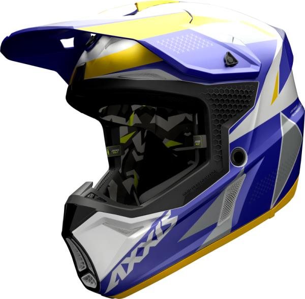 Axxis Wolf Bandit c3 Matt Yellow motokrosová helma XXL