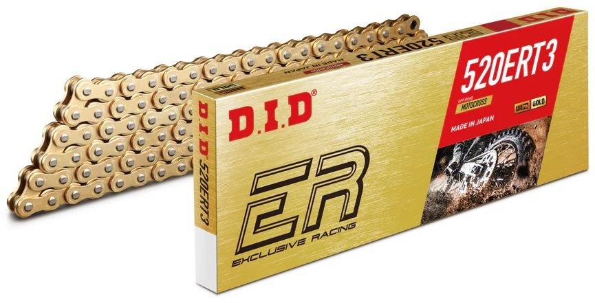 D.I.D Chain Motokrosový řetěz 520ER-T3 SDH 116 L zlatý/zlatý