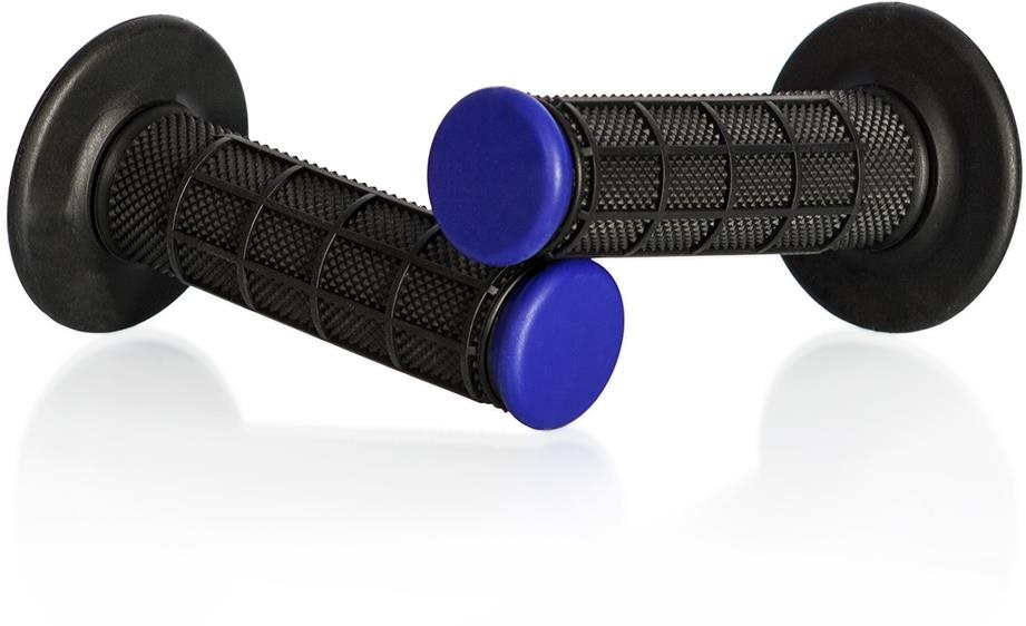 MOTION STUFF motokrosové rukojeti Advanced černé/modré (half-waffle)