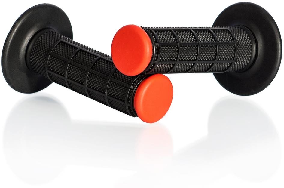 MOTION STUFF motokrosové rukojeti Advanced černé/červené (half-waffle)