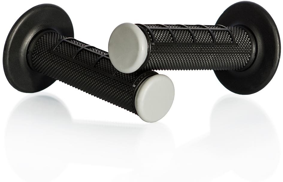 MOTION STUFF motokrosové rukojeti Advanced černé/šedé (half-waffle)