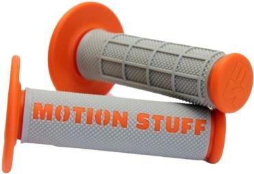 MOTION STUFF motokrosové rukojeti supersoft šedé/oranžové