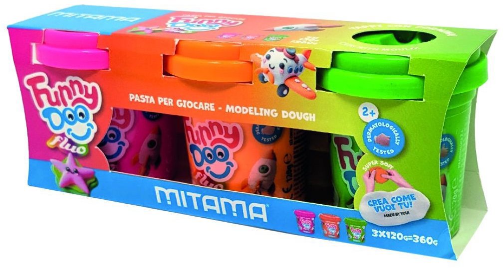 MITAMA FUNNY DOO sada 3 nenonových barev, 3 x 120 g