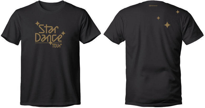 Star Dance tričko bez límečku Tričko černé L