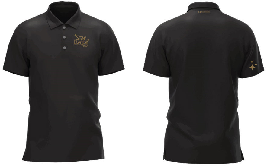 Star Dance tričko s límečkem Tričko černé M