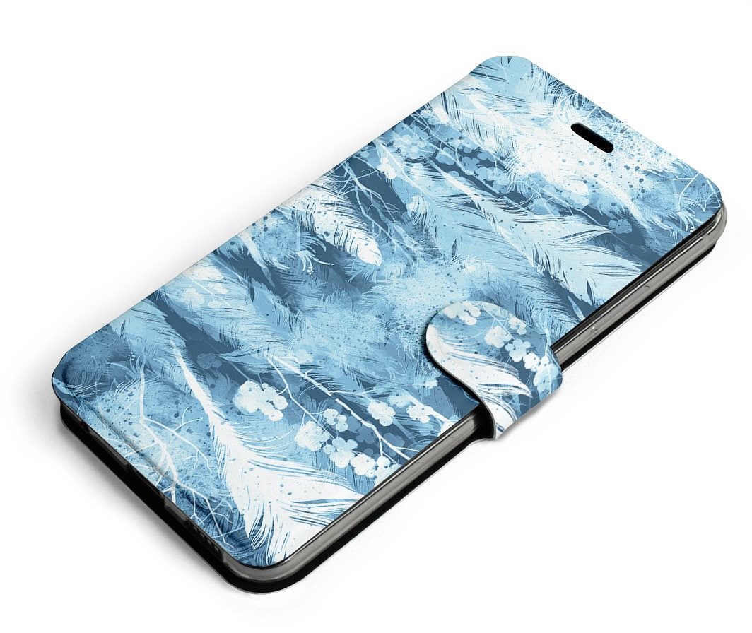 Flipové pouzdro na mobil Xiaomi Redmi 9A - M058S Světle modrá horizontální pírka