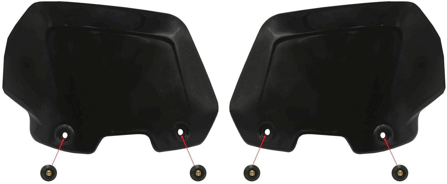 SEFIS Nástavce chráničů páček Dakar - Barva : Černá