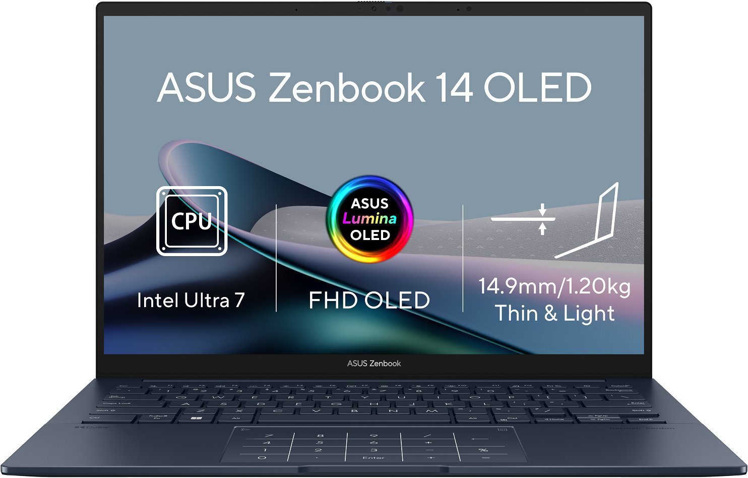 ASUS Zenbook 14 UX3405CA-OLED238W Ponder Blue celokovový